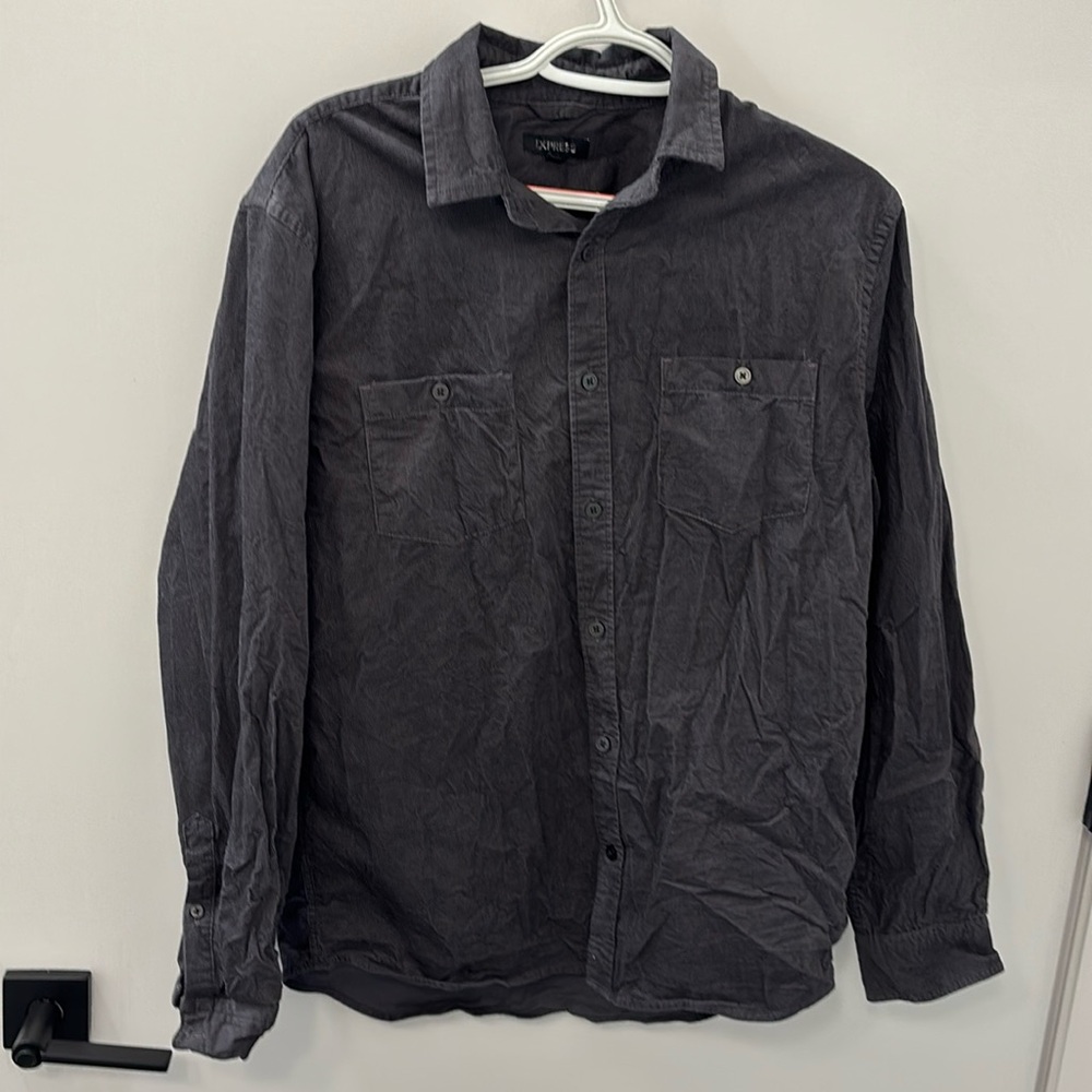 Medium Express brand courduroy button down